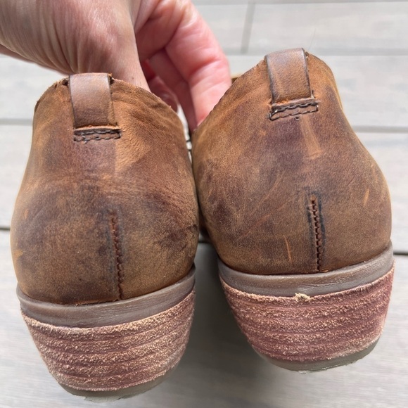 Korks by Kork-Ease Gertrude brown leather slip on heeled ankle shoes size 7.5 - Picture 8 of 13